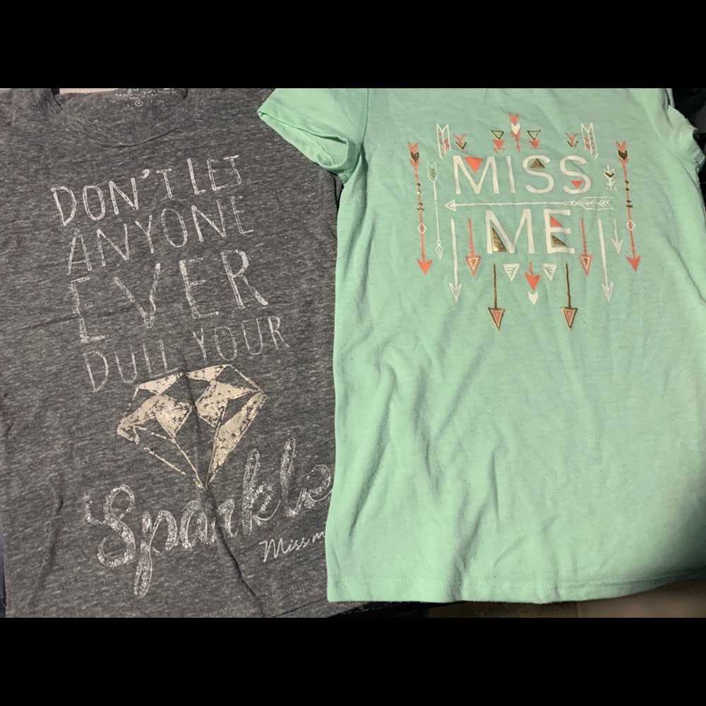 Girls Miss Me t shirts size Medium